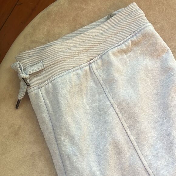 NWT SZ L/XL Lt Blue Mineral Washed Jogger Pants - Picture 4 of 9